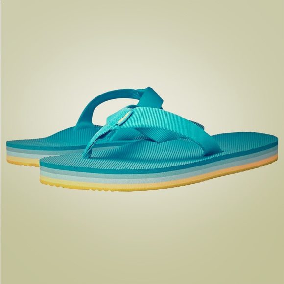 Teva | Shoes | Teva Deckers Flip Flop In Lake Blue | Poshmark